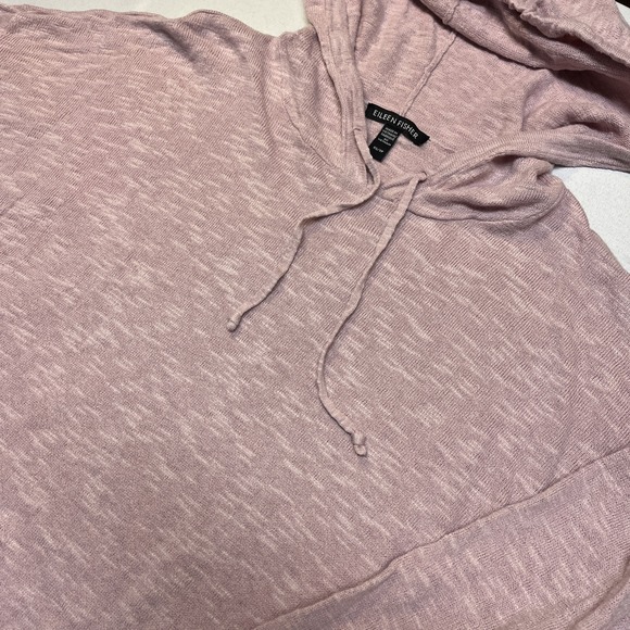 EILEEN FISHER ORGANIC LINEN Cotton Blend Hooded Shirt Women's XS - Picture 2 of 8